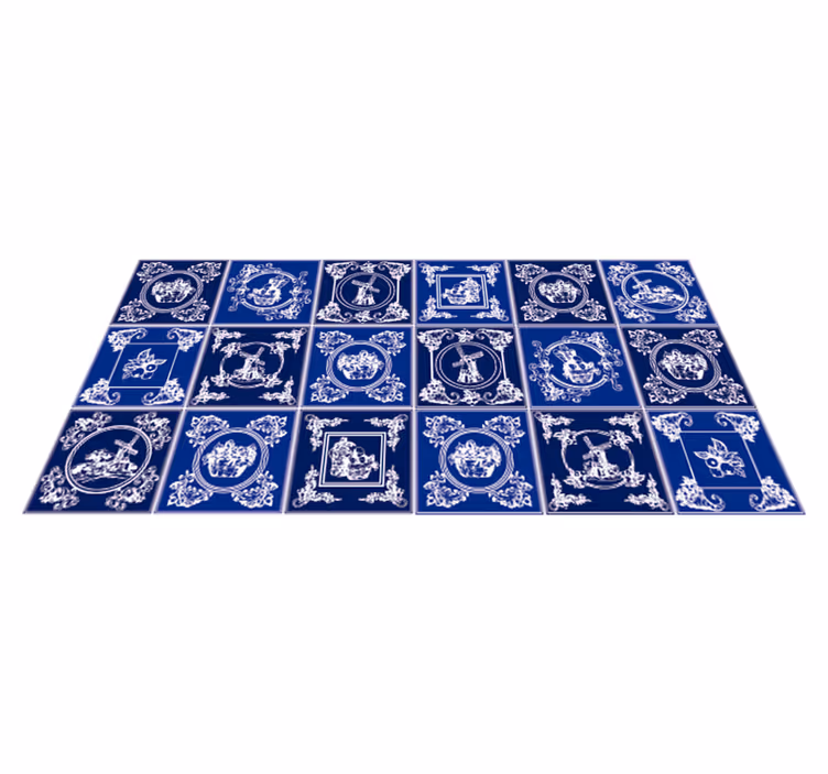 Tappeto pvc cucina ornamento in ceramica - TenStickers