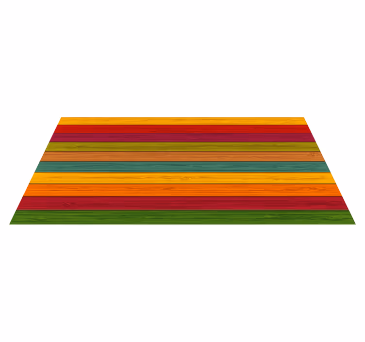 Tappeto vinile strisce sentiero a strisce colorate - TenStickers