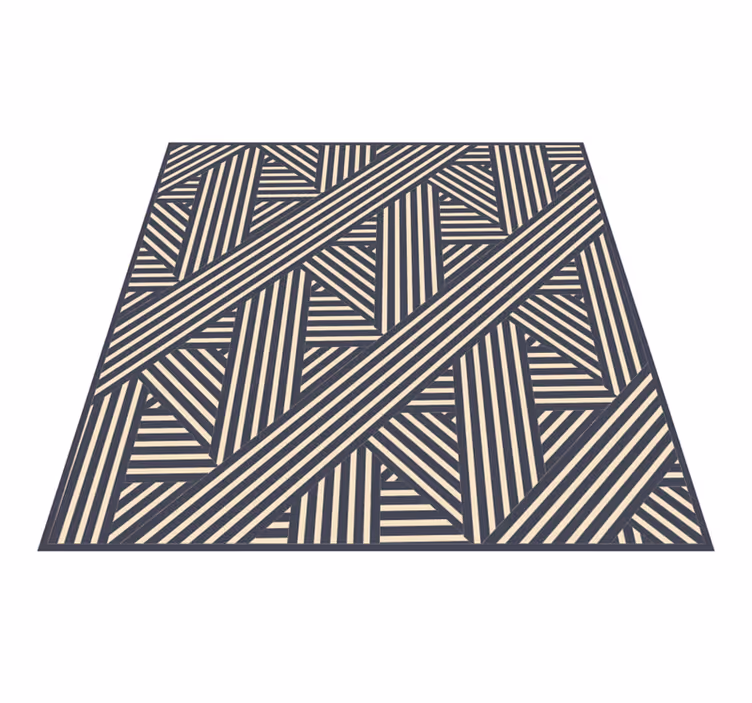 Tappeto vinile geometrico diagonali geometriche - TenStickers