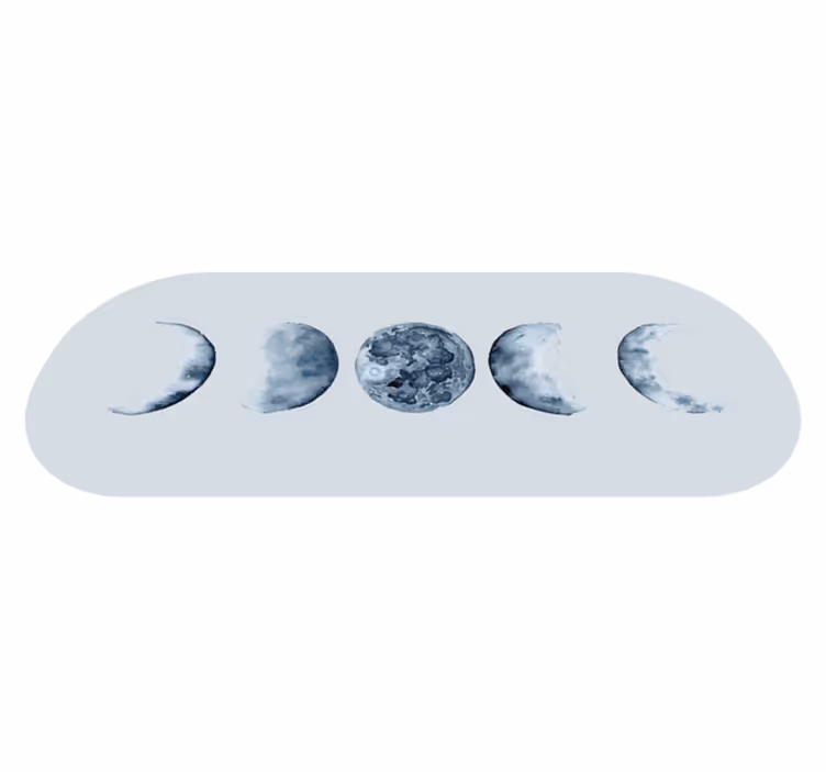 Tappeto vinile natura sequenza delle fasi lunari - TenStickers