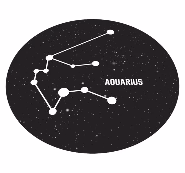 Tappetto vinile stelle costellazione dell'acquario - TenStickers
