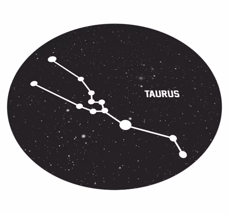 Tappetto vinile stelle costellazione del toro - TenStickers