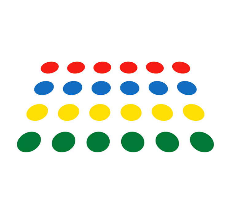 Tappeto in vinile giochi Twister - TenStickers