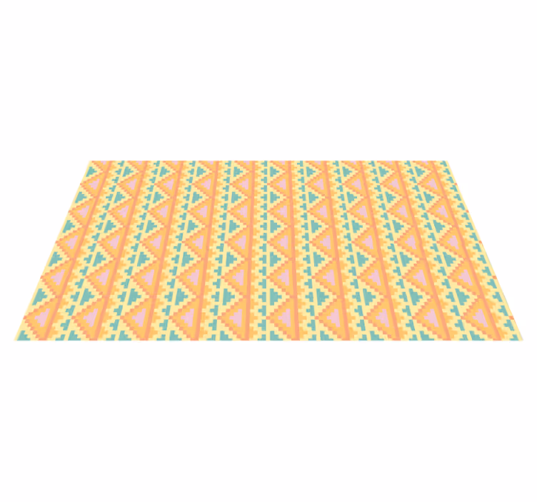 Tappeto vinile geometrico decorazioni a motivi tribali - TenStickers