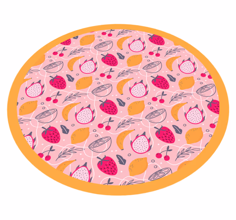 Tappeto vinile animali delizia fruttata - TenStickers