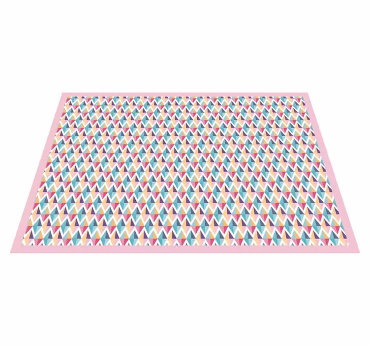 Tappeto vinile bagno runner con motivo geometrico - TenStickers