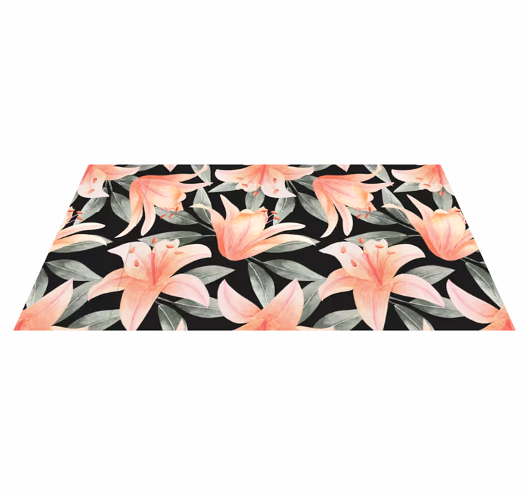 Tappeto vinile fiori immagini di brezza floreale - TenStickers