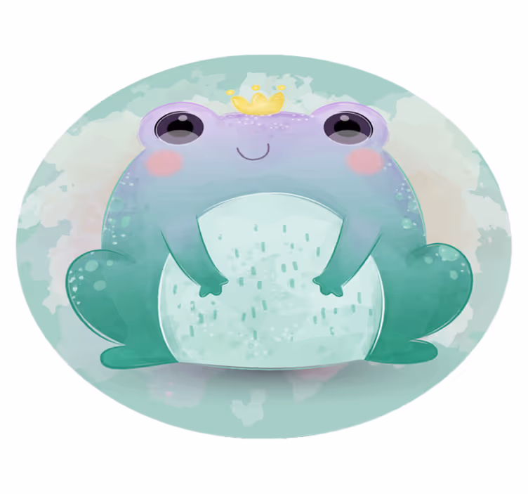 Tappeto vinile per bambini amici acquatici cartoon - TenStickers