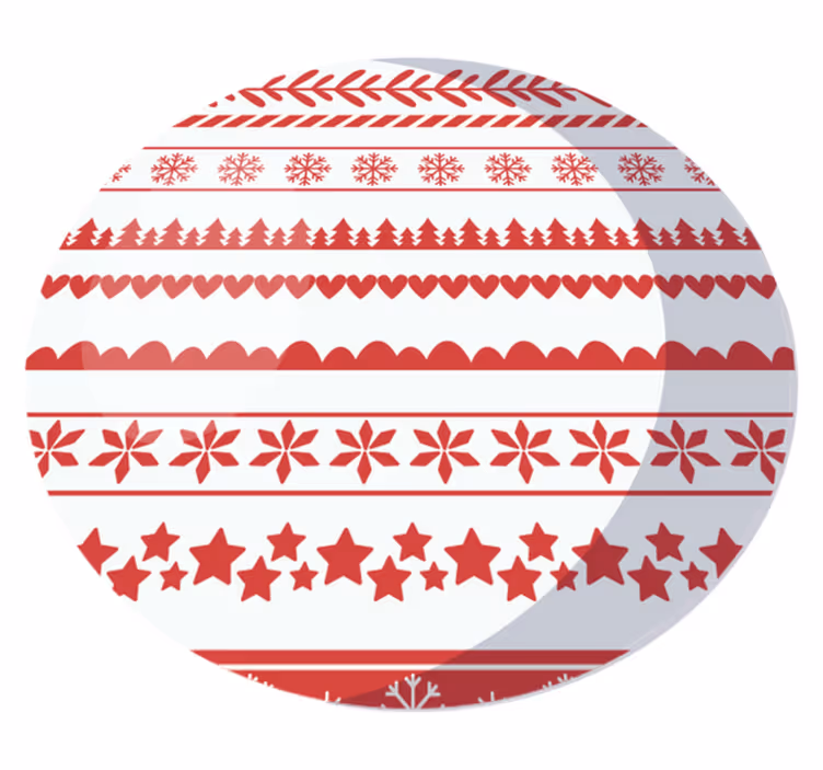 Tappeto Vinile Natale motivo stagionale festivo - TenStickers