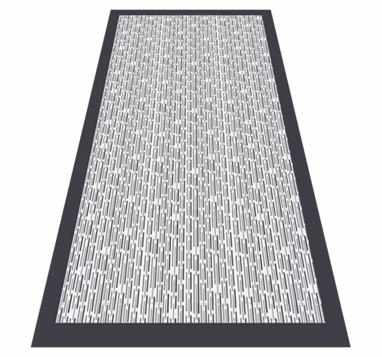 Tappeto vinile geometrico geometrico monocromatico - TenStickers