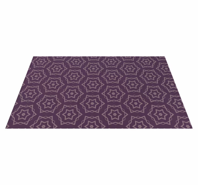 Tappeto vinile geometrico modello simmetrico - TenStickers