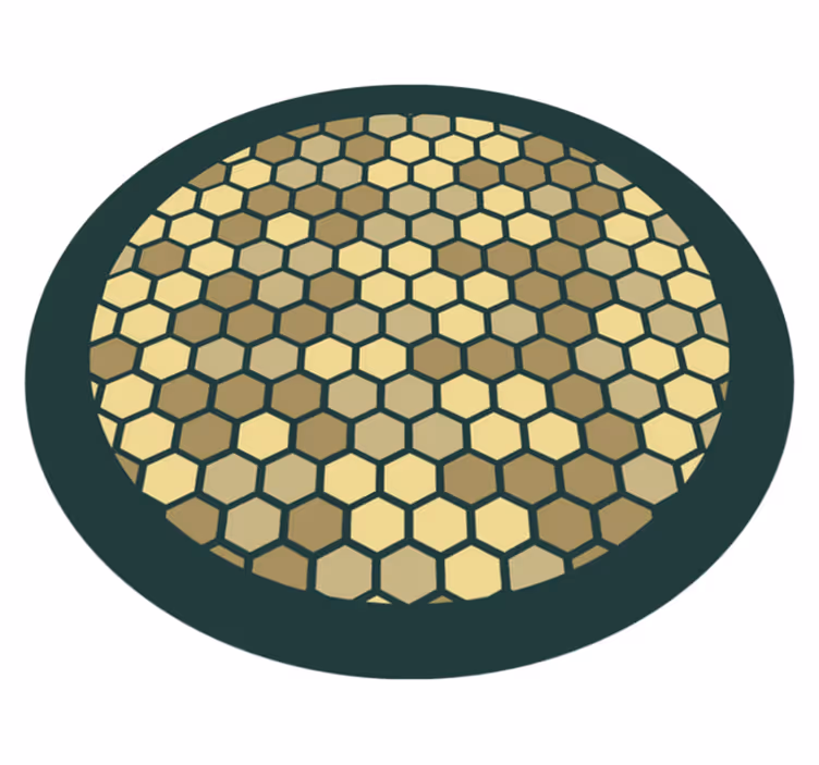 Tappeto vinile geometrico nido d'ape geometrico - TenStickers
