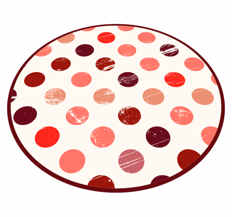 Tappeto vinile motivi pois circolari - TenStickers