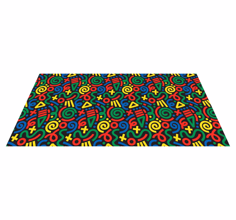 Tappeto vinile giochi modello di puzzle vibrante - TenStickers