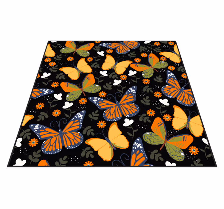 Tappeto vinile animali motivo a farfalla - TenStickers