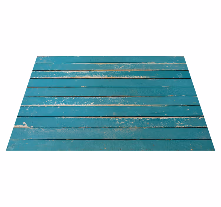 Tappeto vinile effetto legno tavola rovinata - TenStickers