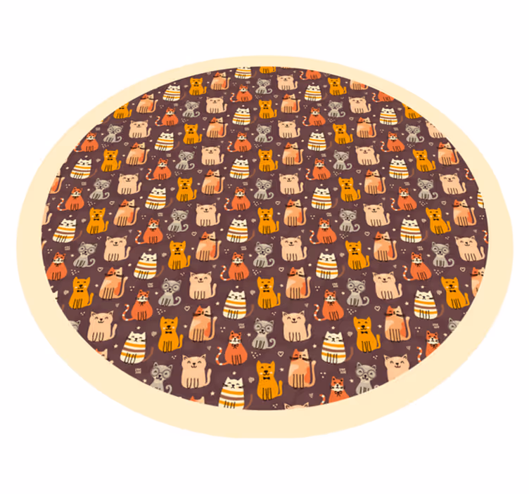 Tappeto vinile per bambini cerchio gioco animali - TenStickers