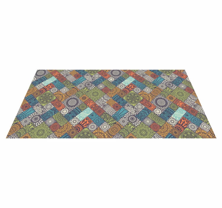 Tappeto vinile Mandala percorso patchwork mandala - TenStickers