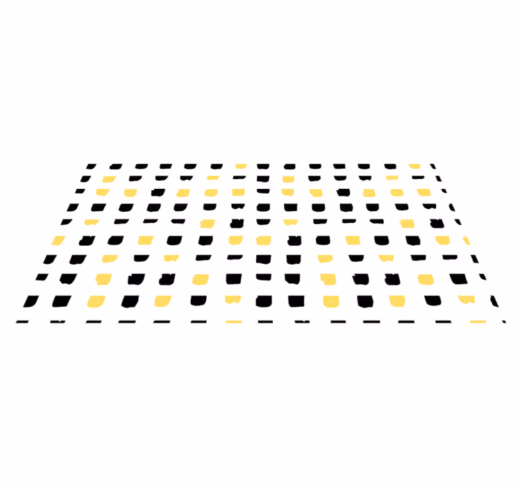 Tappeto vinile geometrico motivi quadrati vibranti - TenStickers