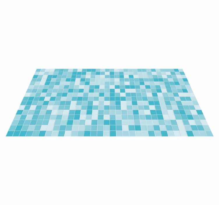 Tappeto vinile piastrelle dissolvenza del mosaico quadrato - TenStickers