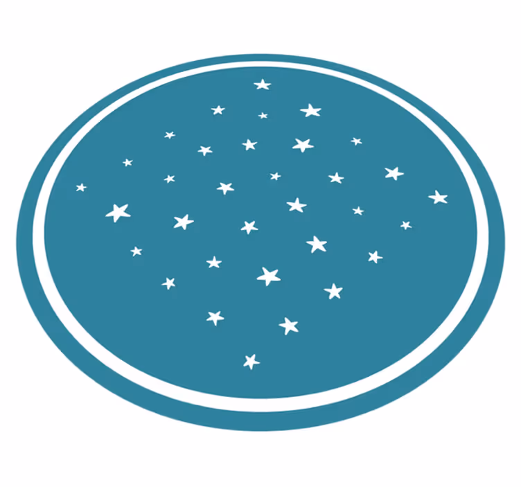 Tappetto vinile stelle motivo stellare - TenStickers