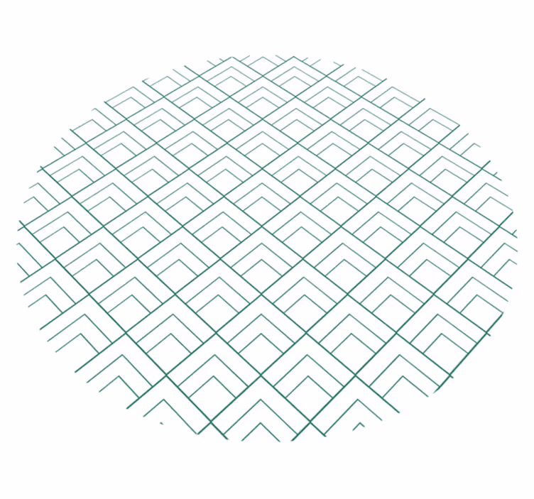 Tappeto vinile geometrico sovrapposizione linee - TenStickers