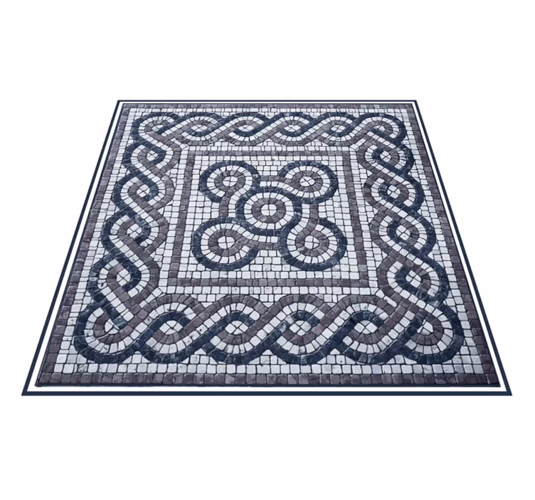 Tappeto vinile mosaico disegno intricato mosaico - TenStickers