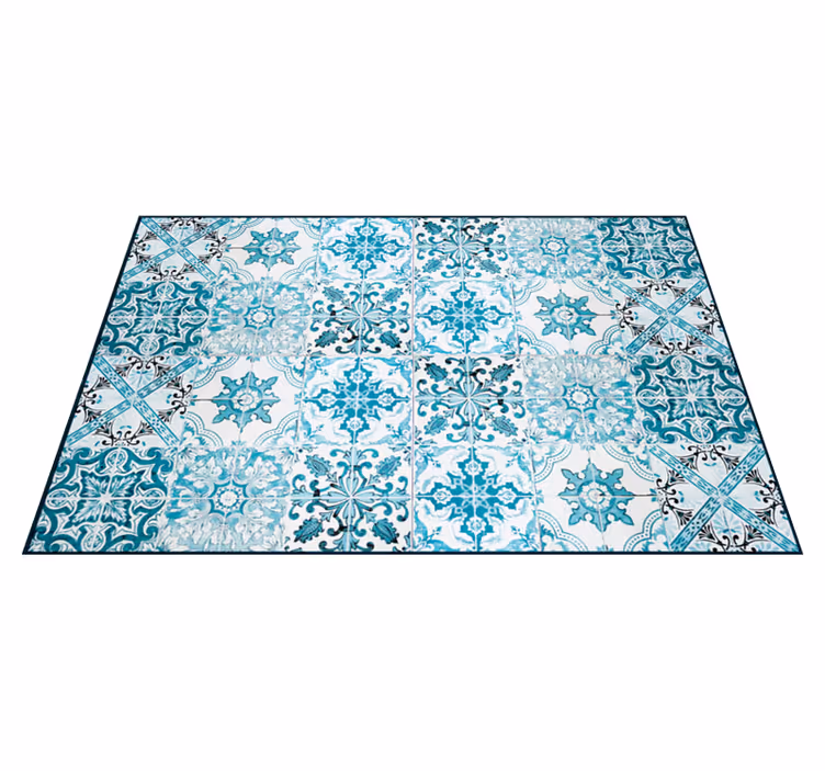 Tappeto in vinile con piastrelle idrauliche Mediterraneo - TenStickers