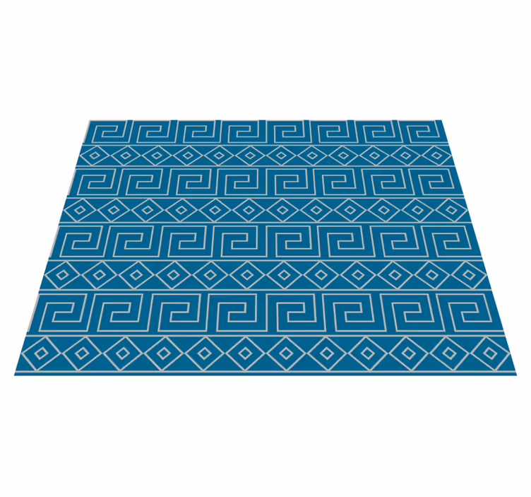 Tappeto vinile geometrico chiave greca geometrica - TenStickers