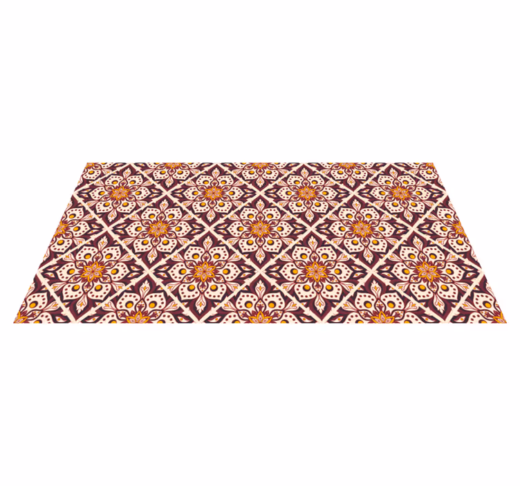 Tappeto vinile mosaico modello mandala mosaico - TenStickers