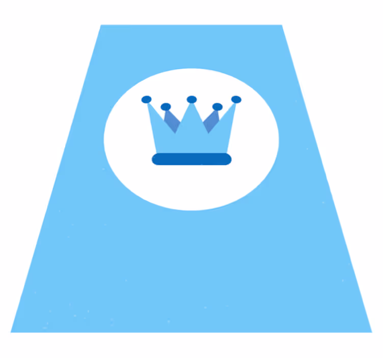 Tappeto vinile bebé emblema della corona reale - TenStickers