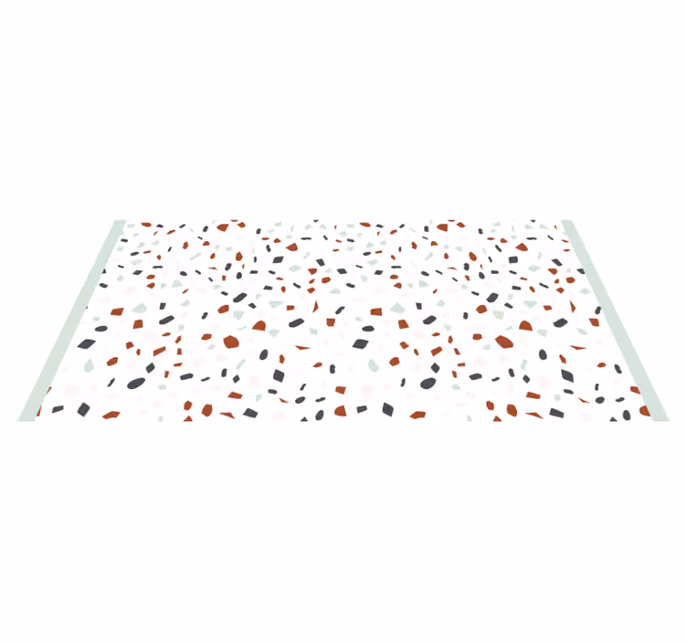 Tappeto vinile motivi terrazzo astratto - TenStickers