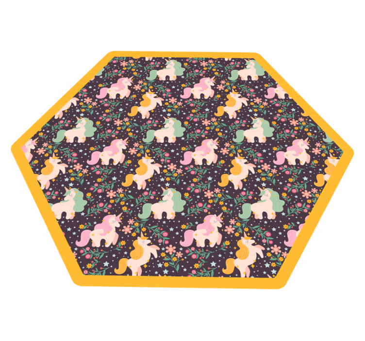 Tappeto vinile per bambini parco giochi per creature mitiche - TenStickers