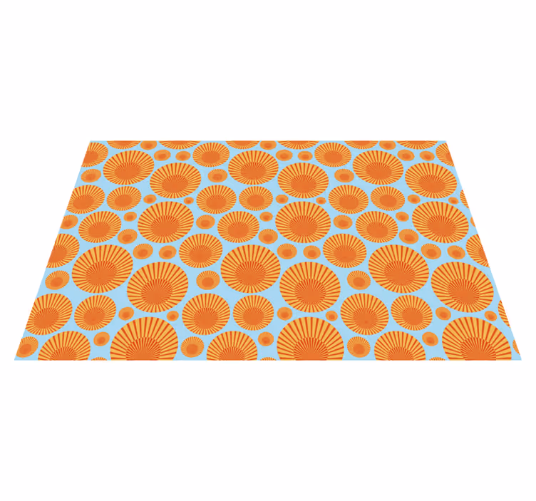 Tappeto vinile geometrico raggiera geometrica - TenStickers