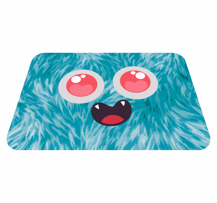 Tappeto vinile per bambini faccia da mostro - TenStickers