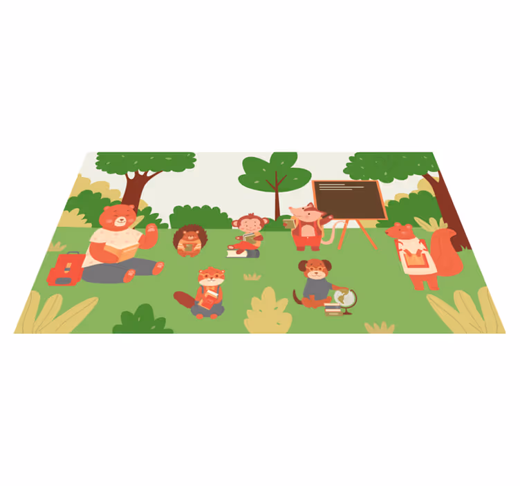 Tappeto vinile per bambini aula nella giungla - TenStickers