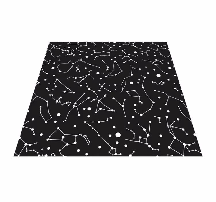 Tappetto vinile stelle tema della costellazione - TenStickers
