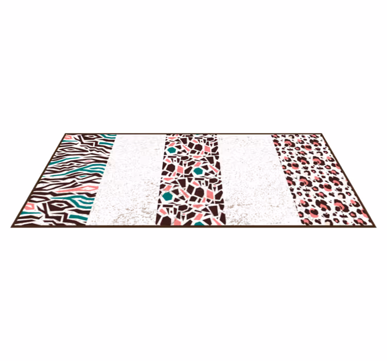 Tappeto vinile mosaico fusione di motivi a mosaico - TenStickers