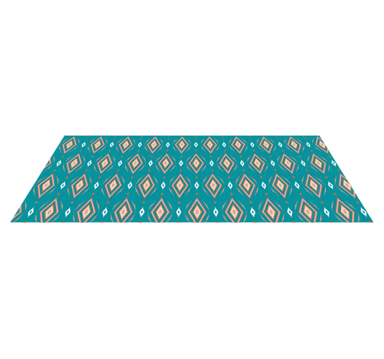 Tappeto vinile geometrico corridore con motivo geometrico - TenStickers