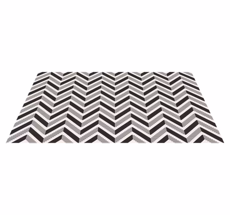 Tappeto vinile geometrico intrigo di chevron - TenStickers