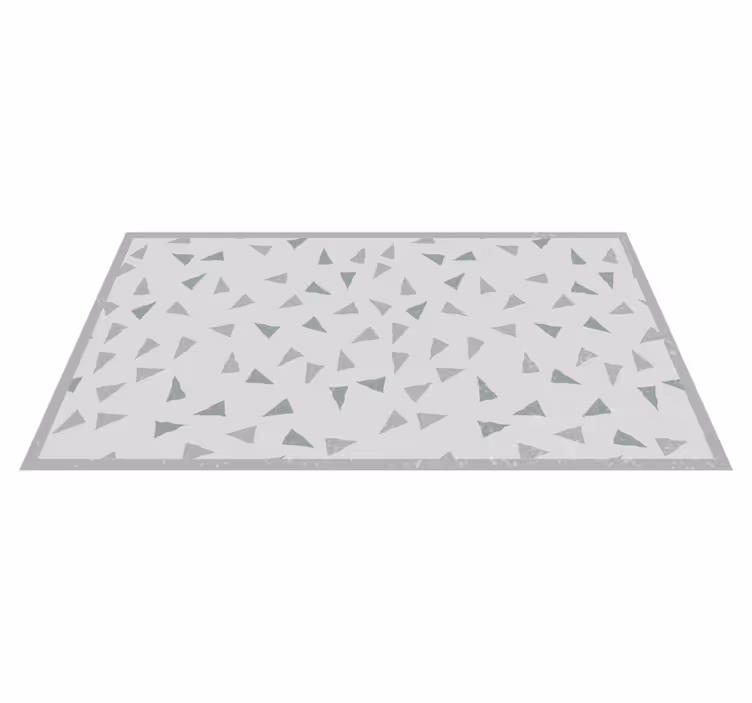 Tappeto vinile geometrico componenti triangolari - TenStickers