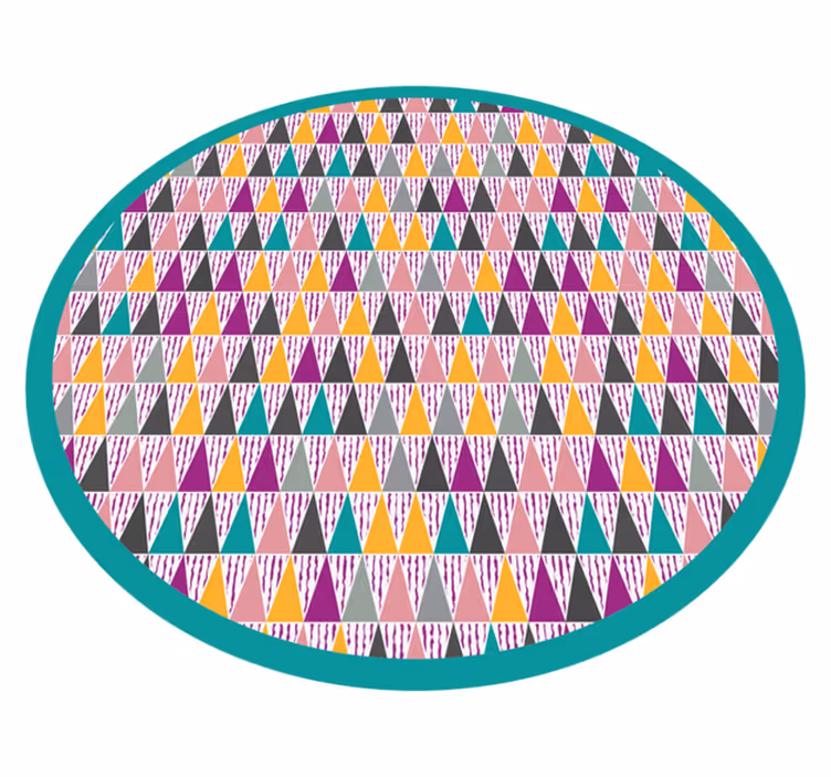 Tappeto vinile geometrico modelli triangolari - TenStickers