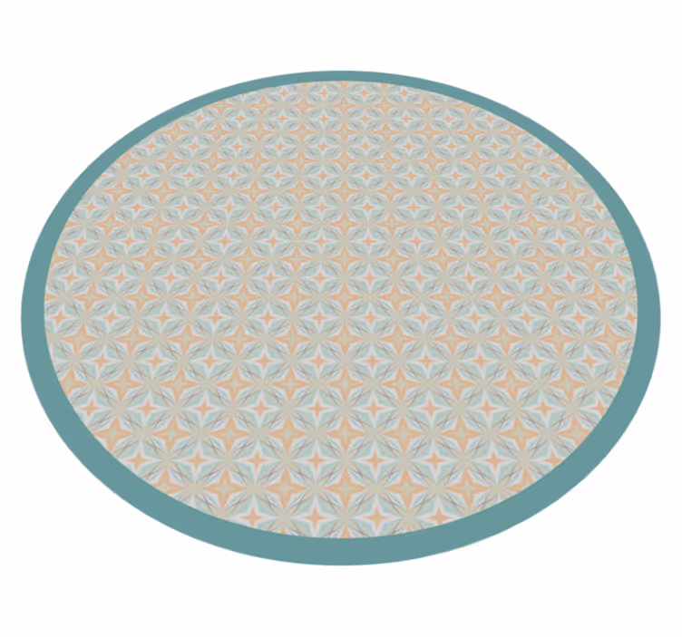 Tappeto vinile mosaico cerchio con motivo a mosaico - TenStickers