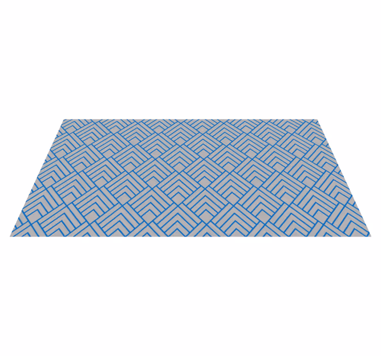 Tappeto vinile geometrico motivo a linee chevron - TenStickers