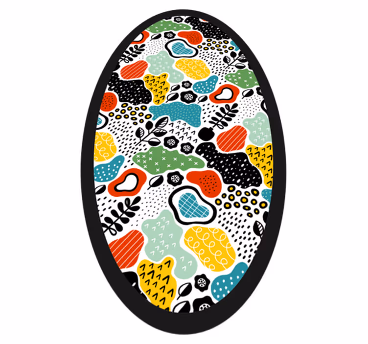 Tappeto vinile natura motivo naturale colorato - TenStickers