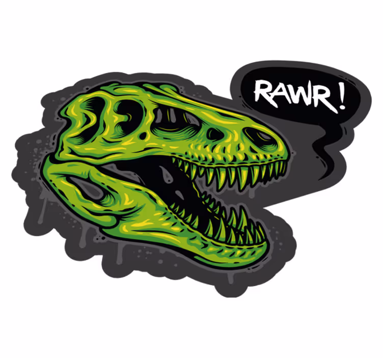 Tappeto vinile animali grafica dei dinosauri - TenStickers