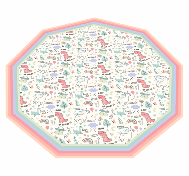 Tappeto vinile per bambini motivo alfabetico giocoso - TenStickers