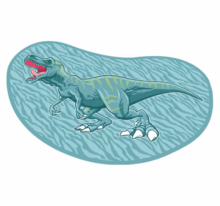 Tappeto vinile per bambini spedizione dei dinosauri - TenStickers