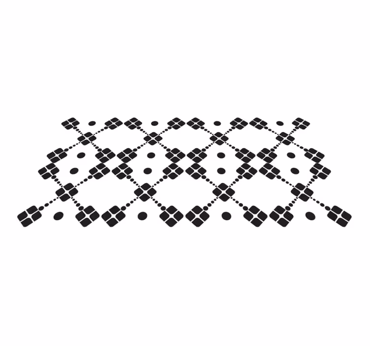 Tappeto vinile geometrico domino geometrici - TenStickers