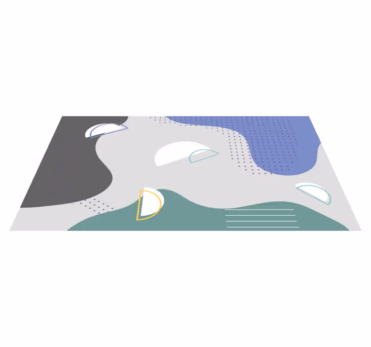 Tappeto vinile minimalista design minimale astratto - TenStickers